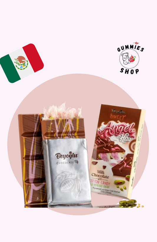 Chocolate dubai con algodón de azúcar 🍫☁️🇦🇪 100g